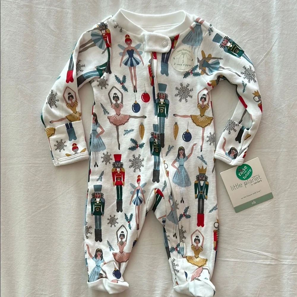 NWT CARTER’S Little Planet Nutcracker Organic baby onesie